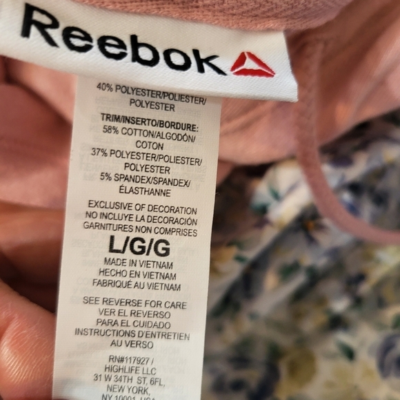 NWT Reebok Pink Hoodie Large - Picture 2 of 12